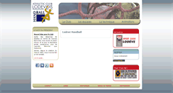 Desktop Screenshot of lodeve-handball.com