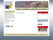 Tablet Screenshot of lodeve-handball.com